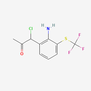 1-(2-Amino-3-(trifluoromethylthio)phenyl)-1-chloropropan-2-one