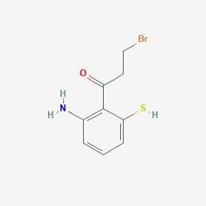 1-(2-Amino-6-mercaptophenyl)-3-bromopropan-1-one