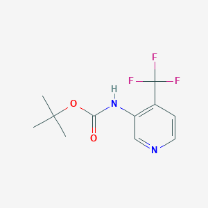 molecular formula C11H13F3N2O2 B1405026 3-(Boc-amino)-4-trifluoromethylpyridine CAS No. 1392804-92-0