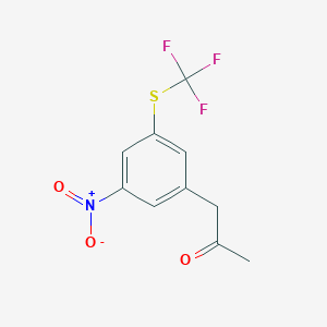 1-(3-Nitro-5-(trifluoromethylthio)phenyl)propan-2-one