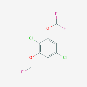 1,4-Dichloro-2-difluoromethoxy-6-(fluoromethoxy)benzene