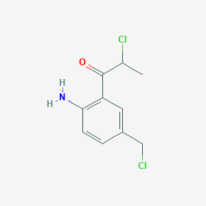 1-(2-Amino-5-(chloromethyl)phenyl)-2-chloropropan-1-one