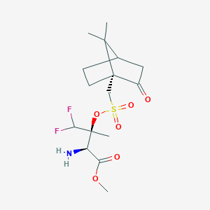 Methyl (2S,3S)-2-amino-4,4-difluoro-3-hydroxy-3-methylbutanoate ((1R)-7,7-dimethyl-2-oxobicyclo[2.2.1]heptan-1-YL)methanesulfonate