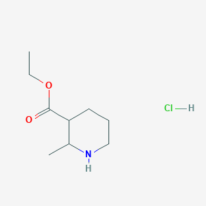 molecular formula C9H18ClNO2 B1405032 Ethyl 2-methylpiperidine-3-carboxylate hydrochloride CAS No. 1449117-50-3