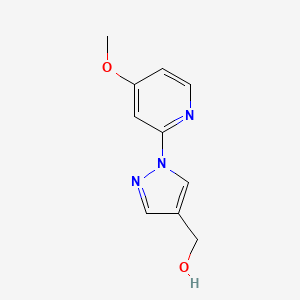molecular formula C10H11N3O2 B1405034 (1-(4-Methoxypyridin-2-yl)-1H-pyrazol-4-yl)methanol CAS No. 1449117-64-9