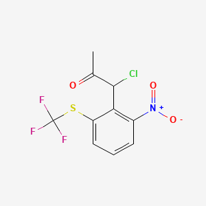 1-Chloro-1-(2-nitro-6-(trifluoromethylthio)phenyl)propan-2-one