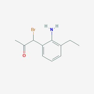 1-(2-Amino-3-ethylphenyl)-1-bromopropan-2-one