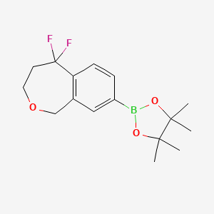 2-(5,5-difluoro-3,4-dihydro-1H-2-benzoxepin-8-yl)-4,4,5,5-tetramethyl-1,3,2-dioxaborolane