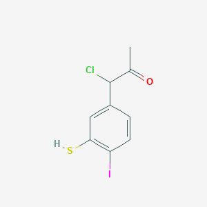 1-Chloro-1-(4-iodo-3-mercaptophenyl)propan-2-one