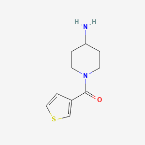 molecular formula C10H14N2OS B14050419 (4-Aminopiperidin-1-yl)(thiophen-3-yl)methanone 