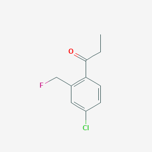 1-(4-Chloro-2-(fluoromethyl)phenyl)propan-1-one