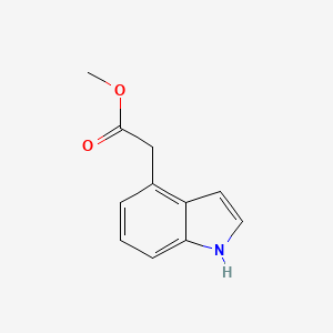 molecular formula C11H11NO2 B14050437 methyl 2-(1H-indol-4-yl)acetate 