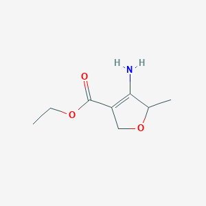 B1405044 Ethyl 4-amino-5-methyl-2,5-dihydrofuran-3-carboxylate CAS No. 1429309-22-7