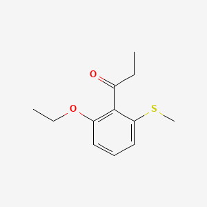 1-(2-Ethoxy-6-(methylthio)phenyl)propan-1-one