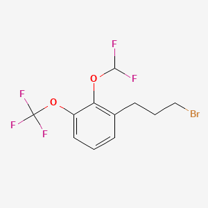 1-(3-Bromopropyl)-2-(difluoromethoxy)-3-(trifluoromethoxy)benzene