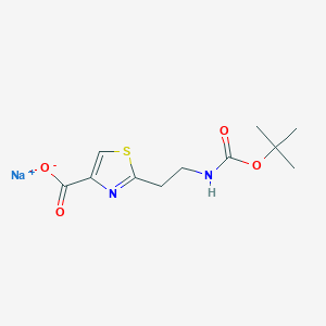 Sodium 2-(2-{[(tert-butoxy)carbonyl]amino}ethyl)-1,3-thiazole-4-carboxylate