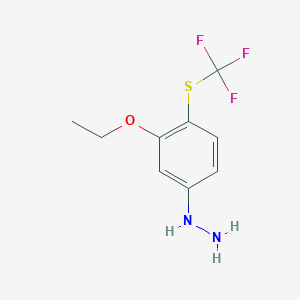 1-(3-Ethoxy-4-(trifluoromethylthio)phenyl)hydrazine