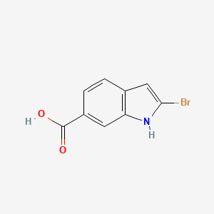molecular formula C9H6BrNO2 B1405052 2-Bromo-1H-indole-6-carboxylic acid CAS No. 1782429-68-8