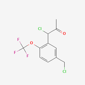 1-Chloro-1-(5-(chloromethyl)-2-(trifluoromethoxy)phenyl)propan-2-one