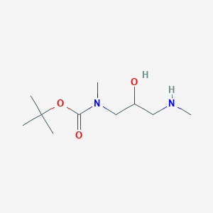 tert-butyl N-[2-hydroxy-3-(methylamino)propyl]-N-methylcarbamate