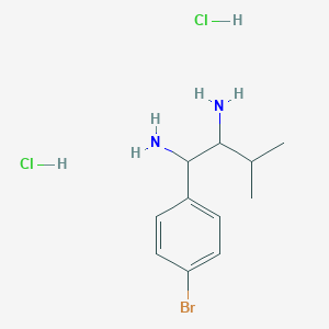 (1R,2R)-1-(4-Bromophenyl)-3-methylbutane-1,2-diamine dihydrochloride