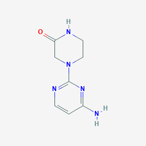 4-(4-Aminopyrimidin-2-yl)piperazin-2-one