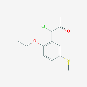 1-Chloro-1-(2-ethoxy-5-(methylthio)phenyl)propan-2-one