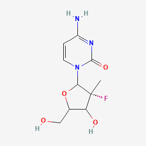 4-amino-1-[(3R)-3-fluoro-4-hydroxy-5-(hydroxymethyl)-3-methyloxolan-2-yl]pyrimidin-2-one