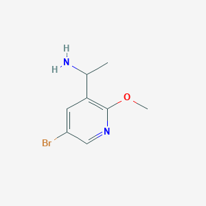 1-(5-Bromo-2-methoxypyridin-3-yl)ethan-1-amine