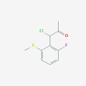 1-Chloro-1-(2-fluoro-6-(methylthio)phenyl)propan-2-one