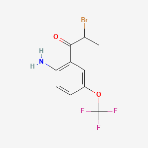 1-(2-Amino-5-(trifluoromethoxy)phenyl)-2-bromopropan-1-one