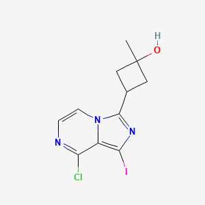 3-(8-Chloro-1-iodoimidazo[1,5-a]pyrazin-3-yl)-1-methylcyclobutanol