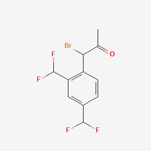 1-(2,4-Bis(difluoromethyl)phenyl)-1-bromopropan-2-one