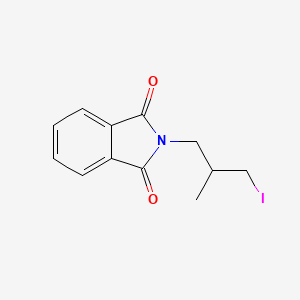 molecular formula C12H12INO2 B1405076 2-(3-碘-2-甲基丙基)异吲哚啉-1,3-二酮 CAS No. 267402-38-0
