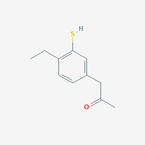 1-(4-Ethyl-3-mercaptophenyl)propan-2-one