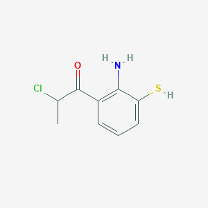 1-(2-Amino-3-mercaptophenyl)-2-chloropropan-1-one