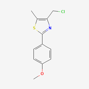 B1405083 4-Chloromethyl-2-(4-methoxyphenyl)-5-methylthiazole CAS No. 329977-13-1