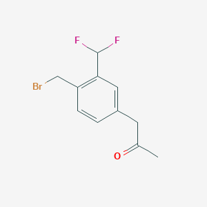 1-(4-(Bromomethyl)-3-(difluoromethyl)phenyl)propan-2-one