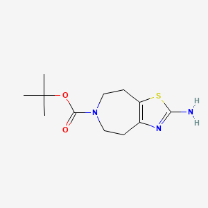 B1405092 Tert-butyl 2-amino-4,5,7,8-tetrahydrothiazolo[5,4-d]azepine-6-carboxylate CAS No. 1440954-94-8
