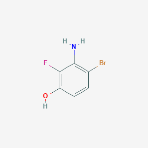 molecular formula C6H5BrFNO B1405093 6-溴-2-氟-3-羟基苯胺 CAS No. 1443107-59-2