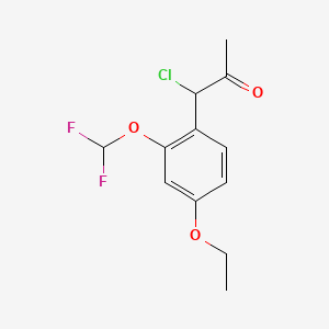 1-Chloro-1-(2-(difluoromethoxy)-4-ethoxyphenyl)propan-2-one