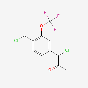 1-Chloro-1-(4-(chloromethyl)-3-(trifluoromethoxy)phenyl)propan-2-one