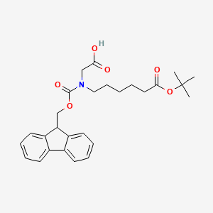 N-(((9H-Fluoren-9-yl)methoxy)carbonyl)-N-(6-(tert-butoxy)-6-oxohexyl)glycine