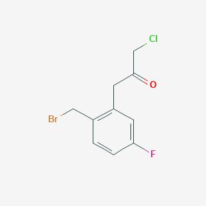 1-(2-(Bromomethyl)-5-fluorophenyl)-3-chloropropan-2-one