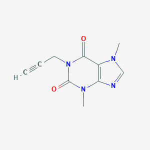 molecular formula C10H10N4O2 B014051 3,7-二甲基-1-丙炔基黄嘌呤 CAS No. 14114-46-6