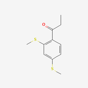 1-(2,4-Bis(methylthio)phenyl)propan-1-one