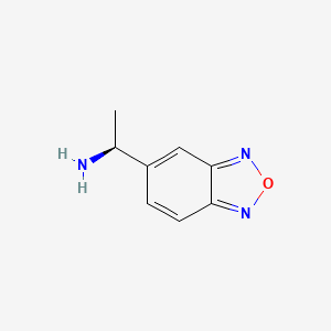 molecular formula C8H9N3O B14051030 (S)-1-(Benzo[C][1,2,5]oxadiazol-5-YL)ethan-1-amine 