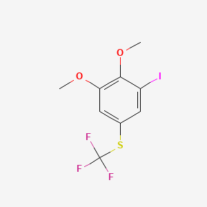 1,2-Dimethoxy-3-iodo-5-(trifluoromethylthio)benzene