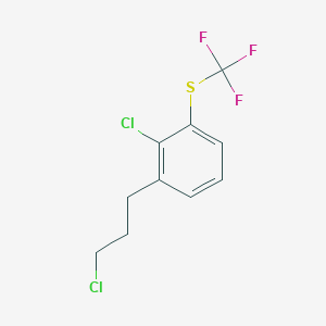 1-Chloro-2-(3-chloropropyl)-6-(trifluoromethylthio)benzene