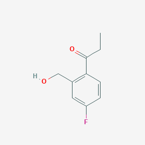 1-(4-Fluoro-2-(hydroxymethyl)phenyl)propan-1-one